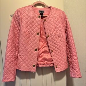 Belle Sport Pink Quilted Blazer
